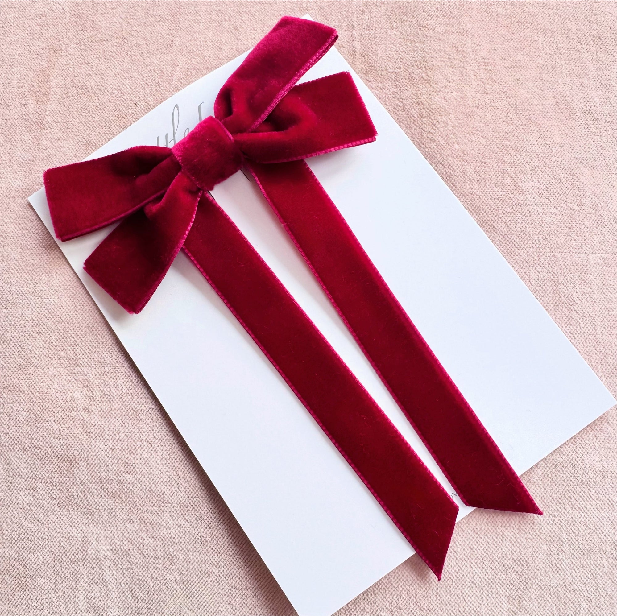 Red Childrens Hair Bows