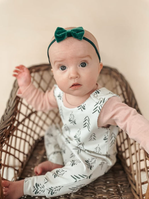 Velvet Bow Baby Headband/ Autumn Winter