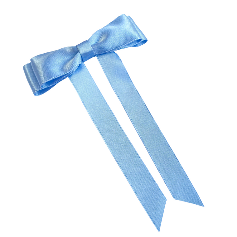 FLEUR Petite Satin Bow / CORNFLOWER BLUE