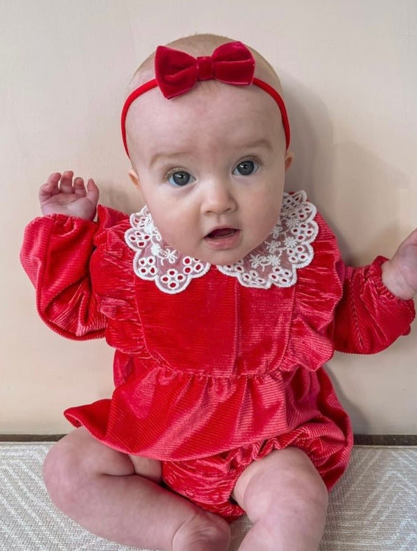 Infant Headband Christmas Headband Baby Girl Baby Bow Headband For