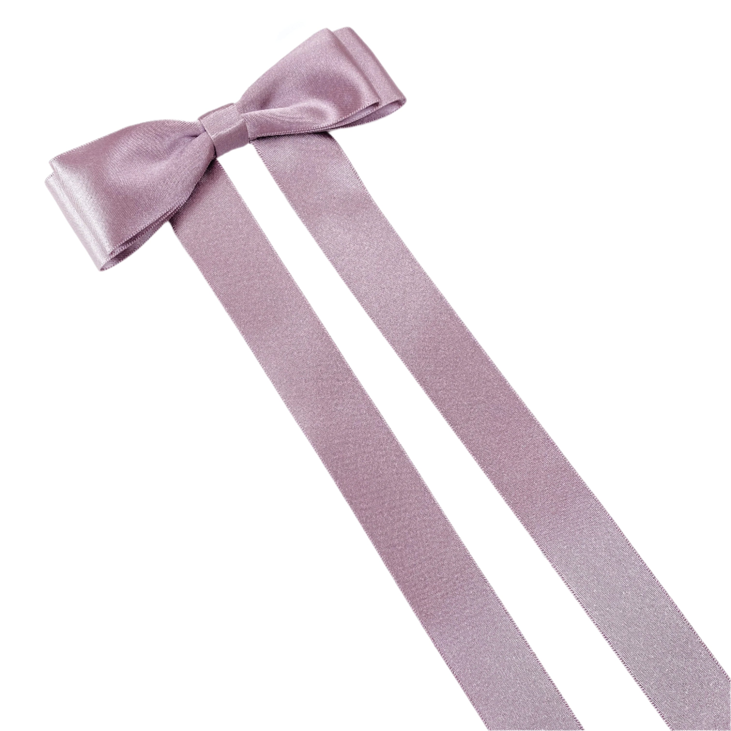 FLEUR Satin Bow Barrette/ LAVENDER