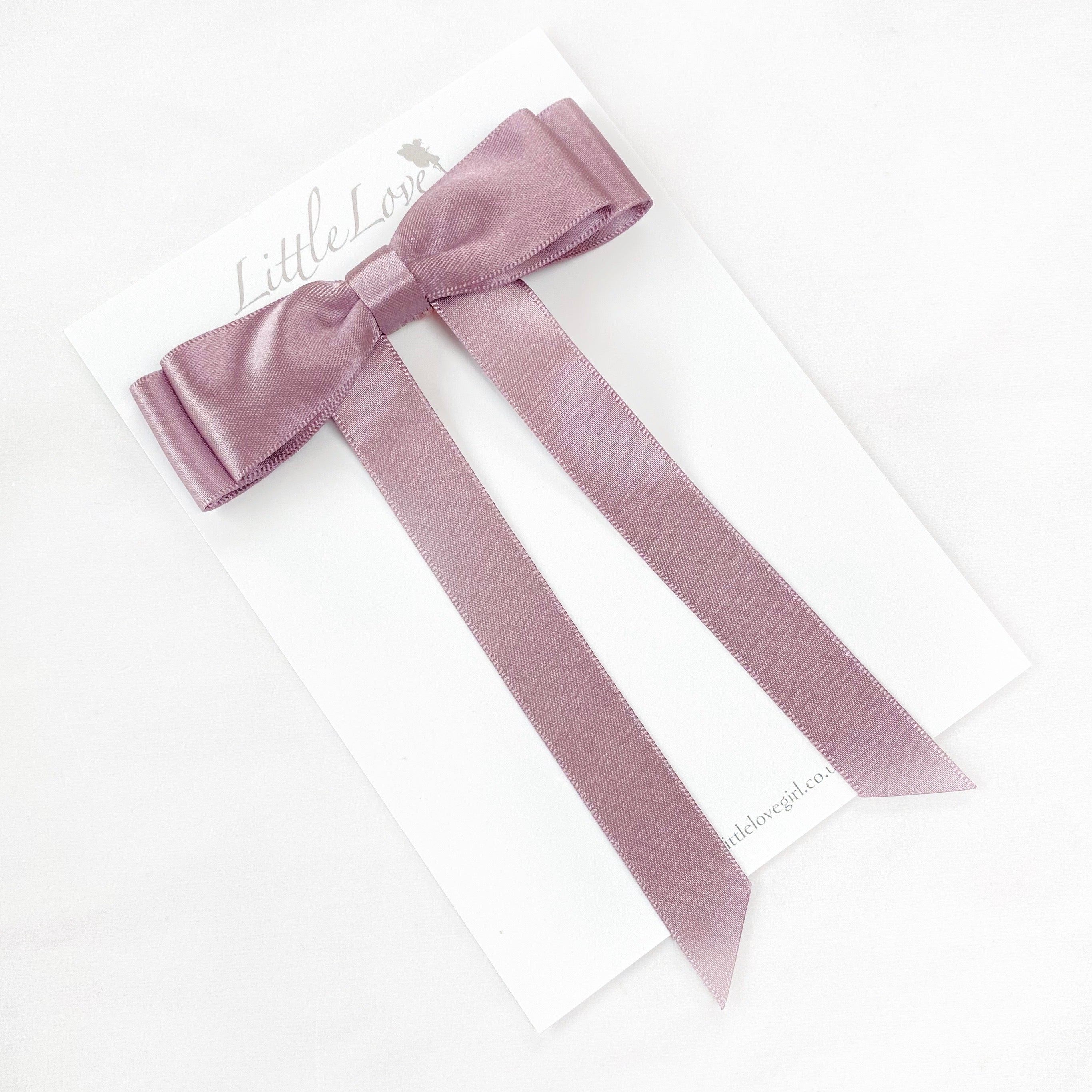 FLEUR Petite Satin Bow / LAVENDER