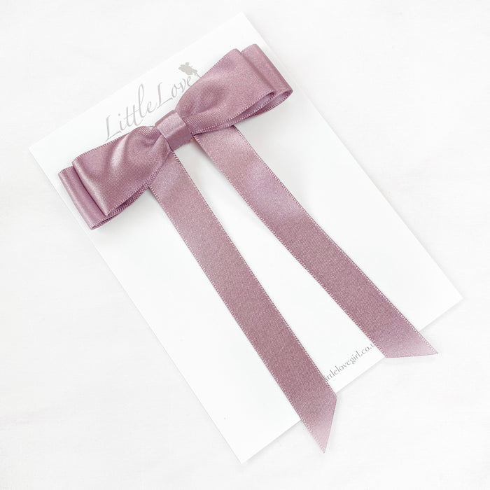 FLEUR Petite Satin Bow / LAVENDER