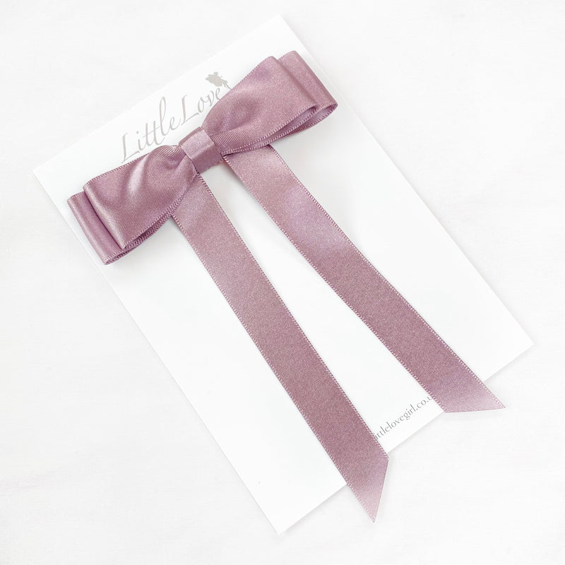 FLEUR Petite Satin Bow / LAVENDER