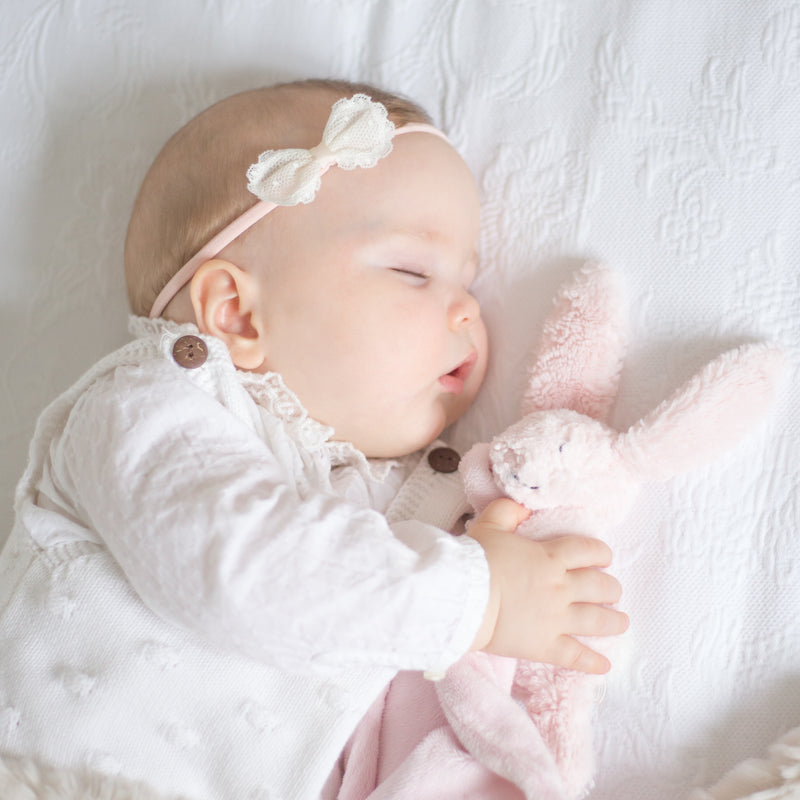 Sophia Spot Lace Bow Baby Headband, Baby or Toddler Ivory bow headband in Ivory and Pale Pink, Ivory Baby Bow Baby Bow For Wedding, Ivory Christening headband, Toddler Bow, Pink Baby Headband, Ivory Baby Bow Headband
