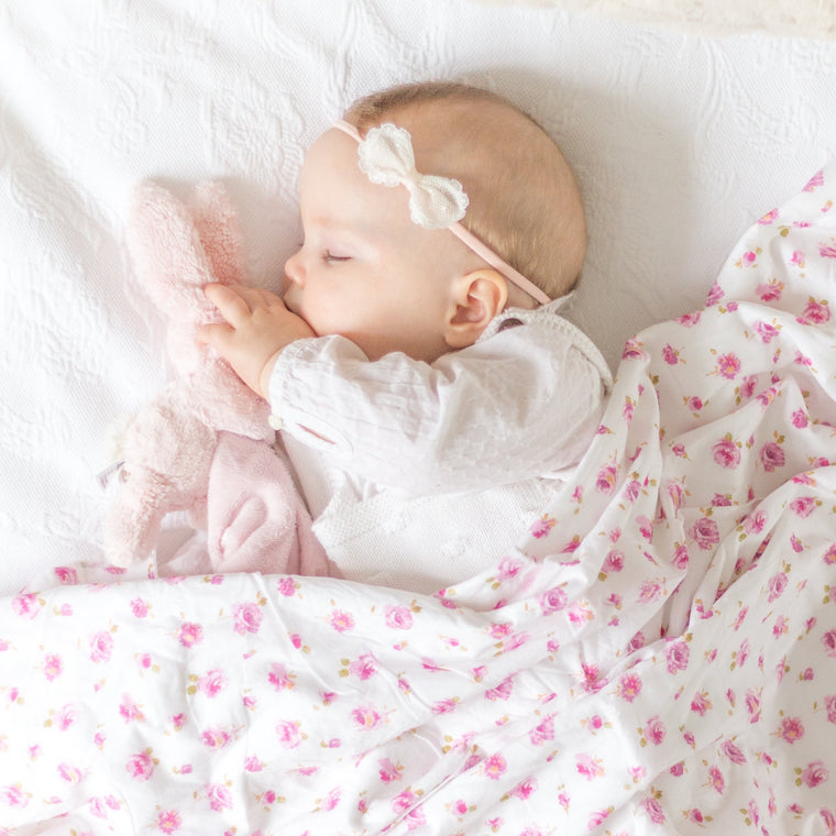 Baby Toddler Bow Headband / Sophia Spot Lace
