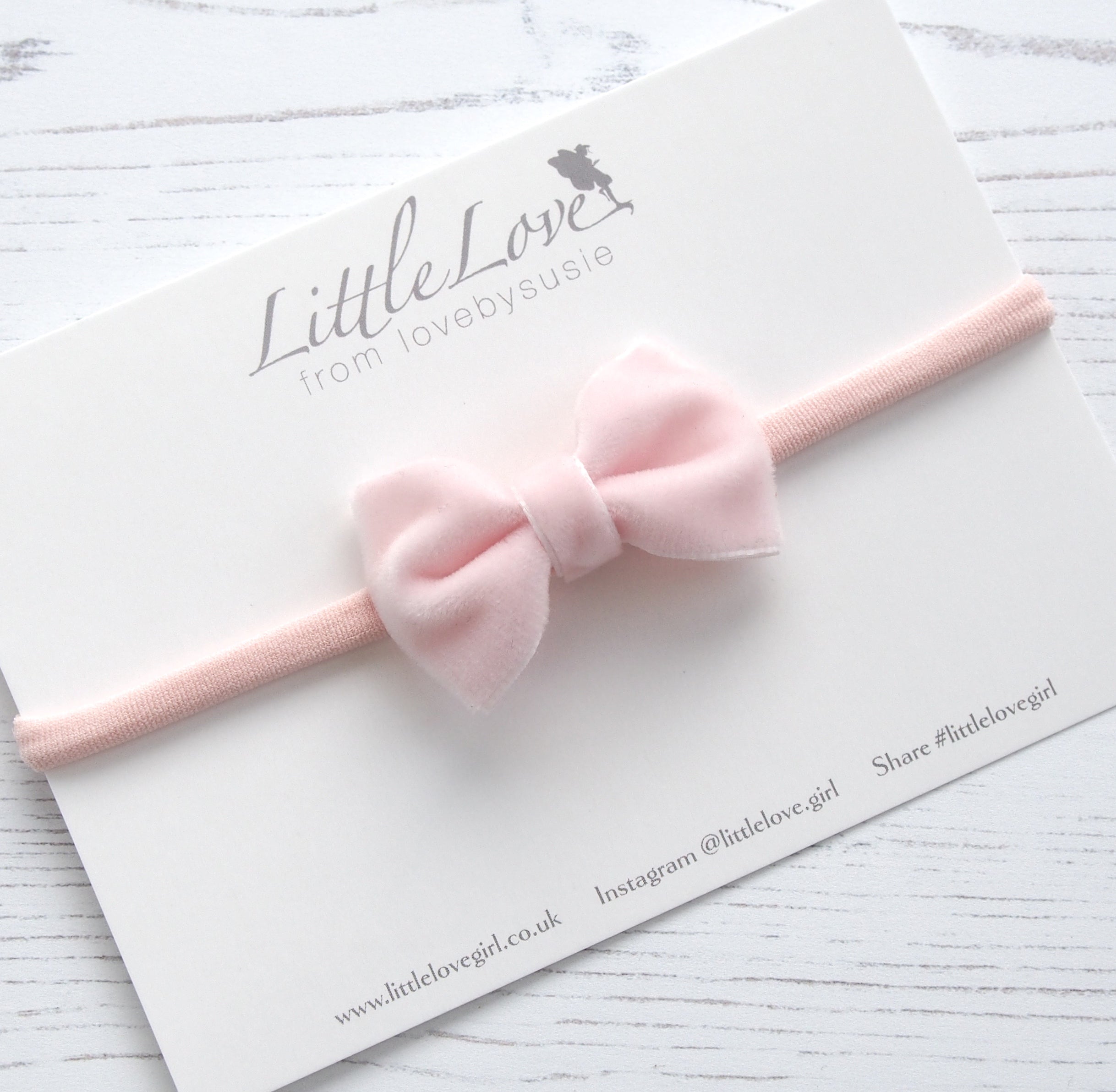 Velvet Bow Baby Headband/ Pastels