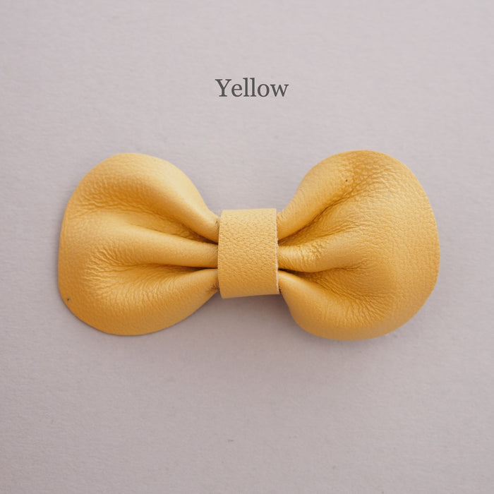 Mini Leather bow hair clip set, yellow hair bow for toddler, pick your own colours bows, yellow bows for babies, bows for toddlers, yellow bows for girls, custom bow hair clip colours, baby bow hair clips, Baby hair clips, Toddler hair clips, leather bows, baby hair clips, yellow hair bows, mini bows in yellow for babies and toddlers