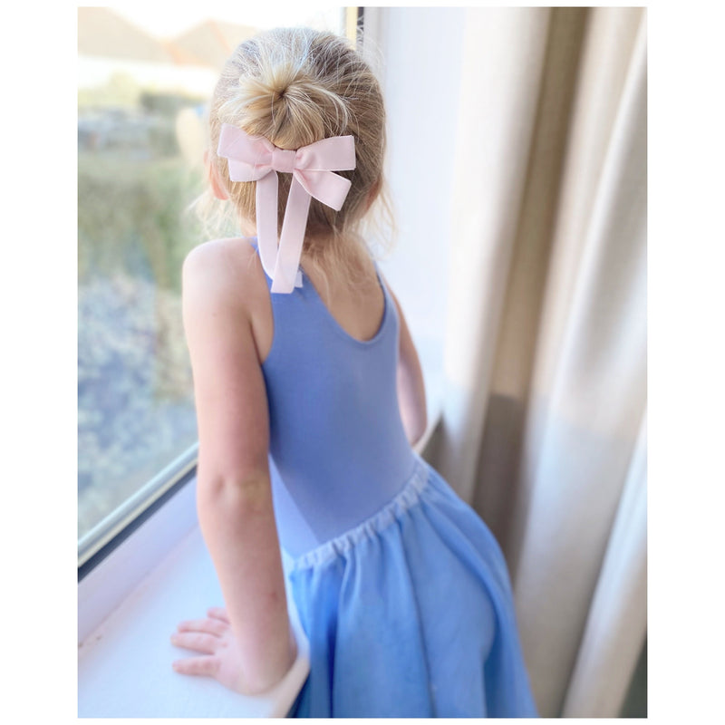 Fable Petite Velvet Bow/ Pale Pink