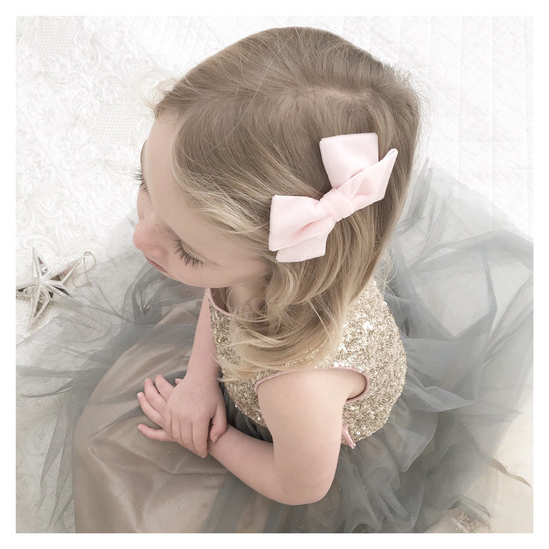 Little Love velvet bow hair clip in Ivory or White, flower girl bow hair clip, large velvet bow uk, ivory velvet hair bow, bow for flower girl, white flower girl bow, Ivory hair bow in velvet, velvet hair bows, flower girl hair accessory, Ivory bow for flower girl, Velvet hair bows,White bow for flower girls hair