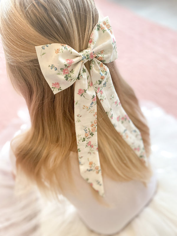 Liberty Longtail Bow Barrette / Elizabeth