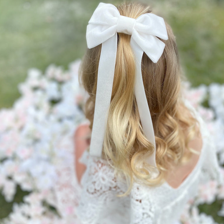 FABLE Velvet Bow Hair Barrette