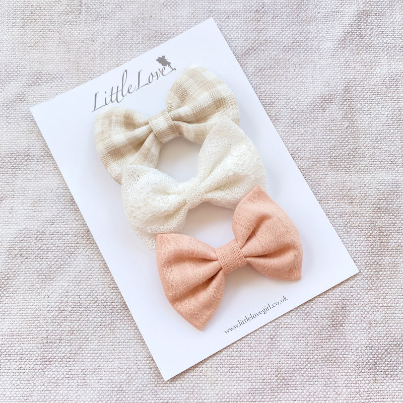 LITTLE Bow Clip Set/ KANSAS