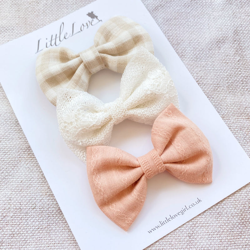 LITTLE Bow Clip Set/ KANSAS