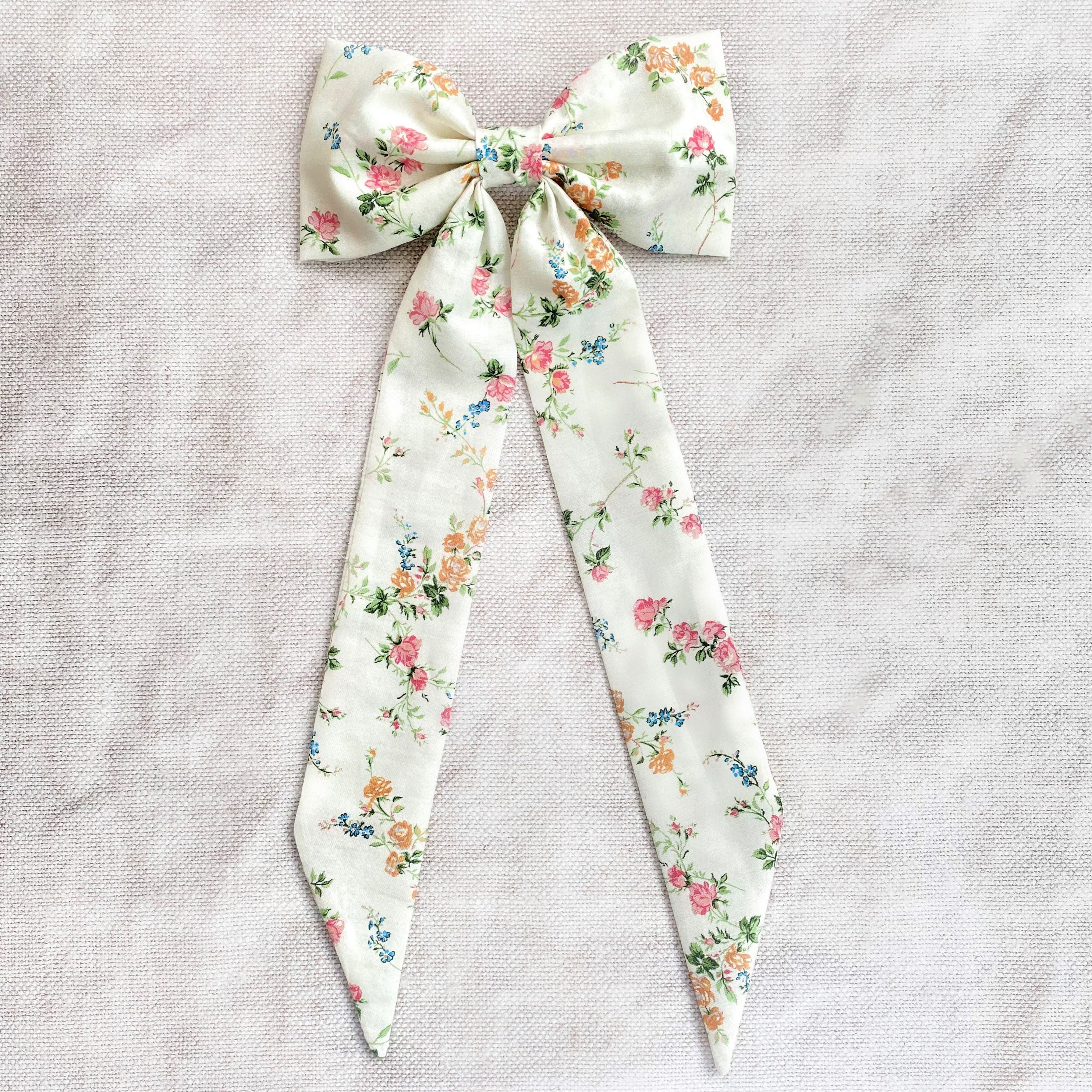 Liberty Longtail Bow Barrette / Elizabeth