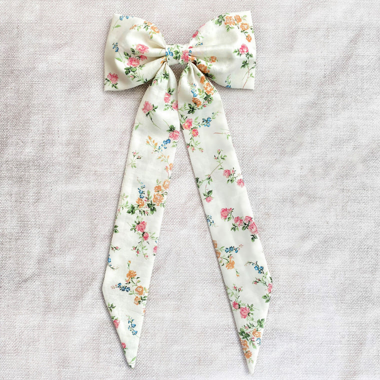 Liberty Longtail Bow Barrette / Elizabeth