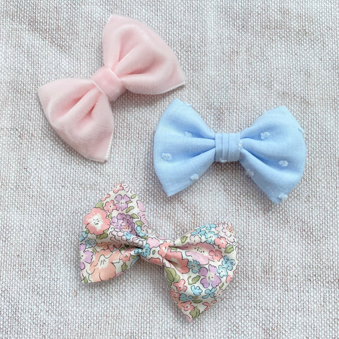 LITTLE Bow Clip Set/ Michelle