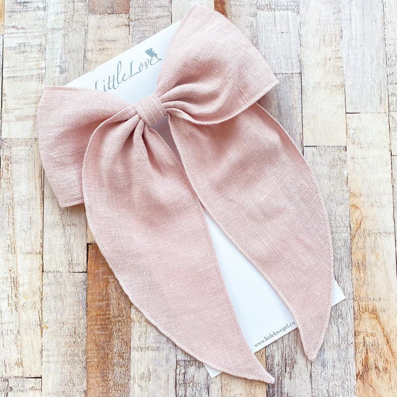 Prairie Bow Linen / POWDER
