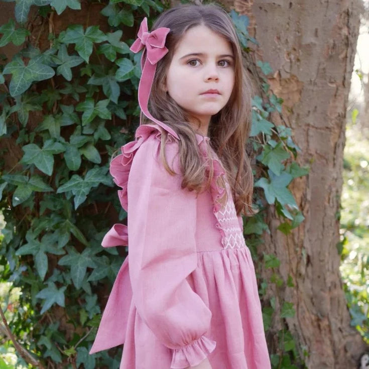 FABLE Velvet Bow Barrette/ BERRY