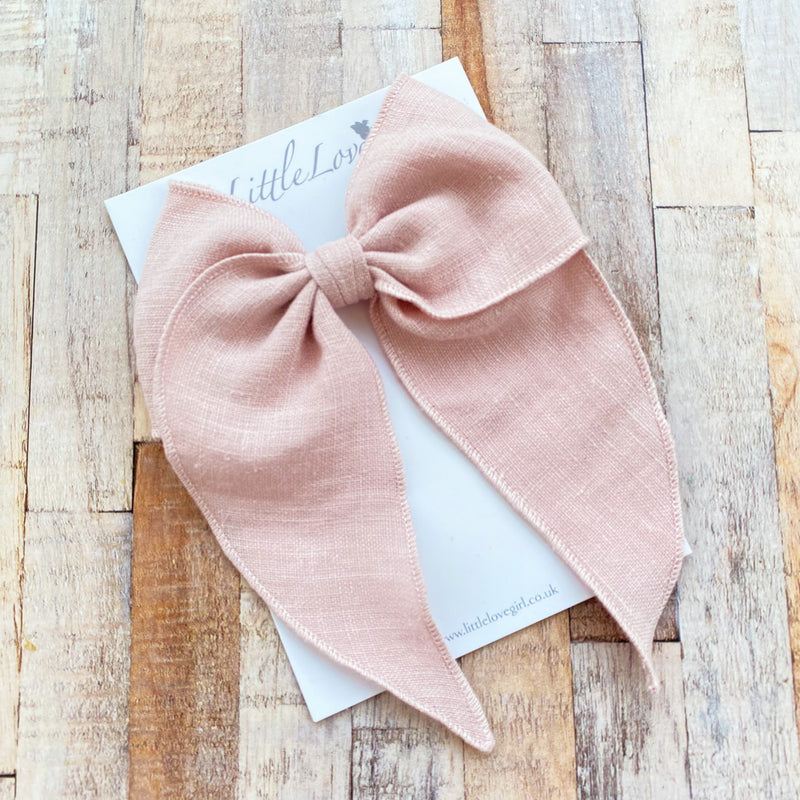 Prairie Bow Linen / POWDER