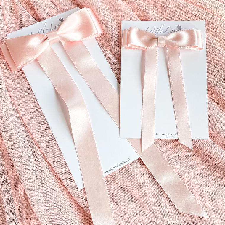 FLEUR Petite Satin Bow / BLOSSOM PINK