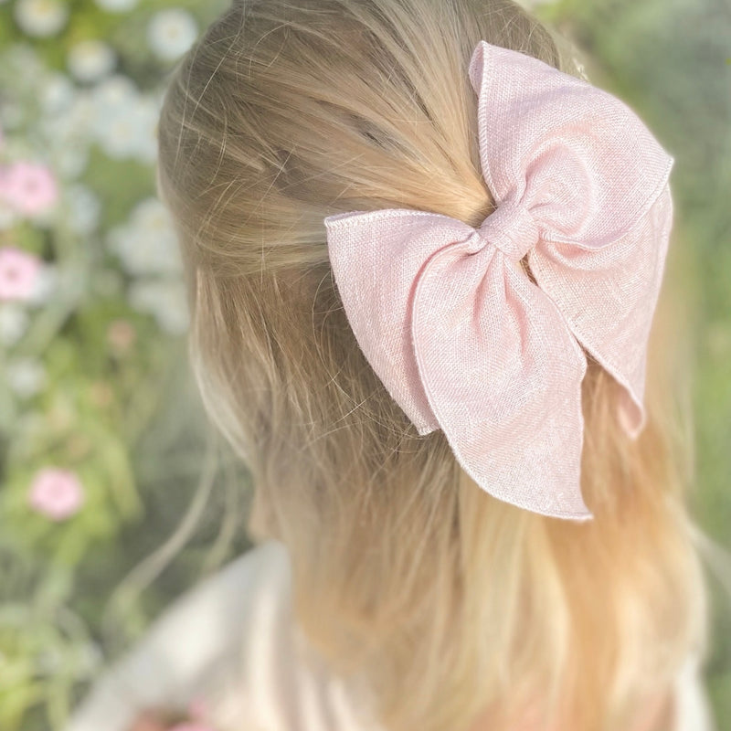 Prairie Bow Linen / POWDER