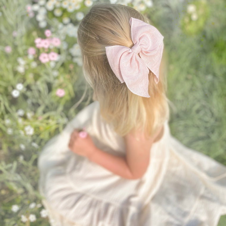 Prairie Bow Linen / POWDER