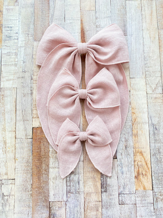 Prairie Bow Linen / POWDER