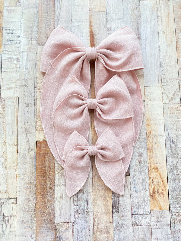 Prairie Bow Linen / POWDER