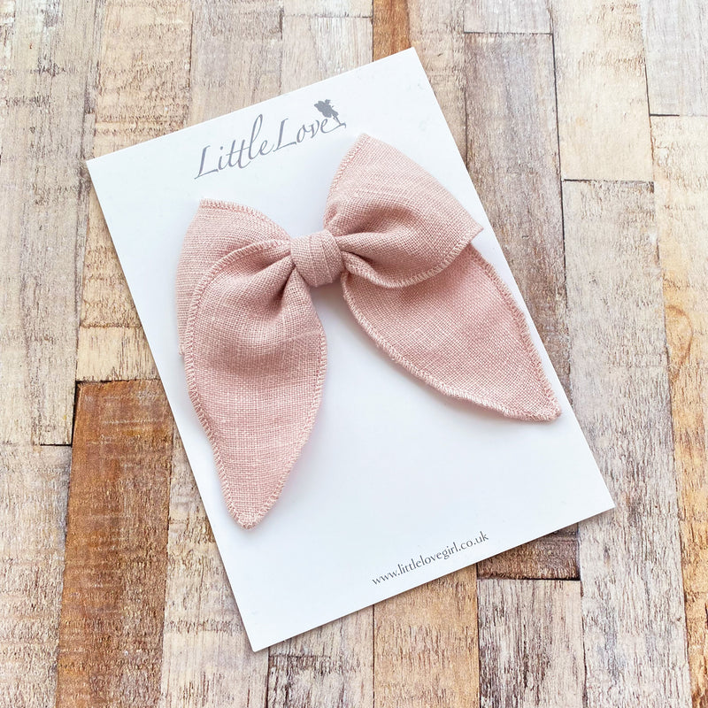 Prairie Bow Linen / POWDER