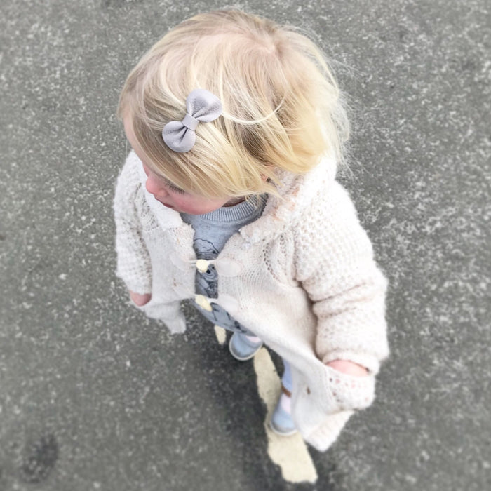 Baby or Toddler neutral set of leather bow hair clips, in pretty neutral colours, Baby Hair Accessories, Baby Hair Clips, Toddler Hair Bows, Leather Bows, rainbow hair clips, rainbow hair bows, neutral leather bows, neutral hair bow clips, neutral rainbow hair clip gift, neutral rainbow gifts for girls