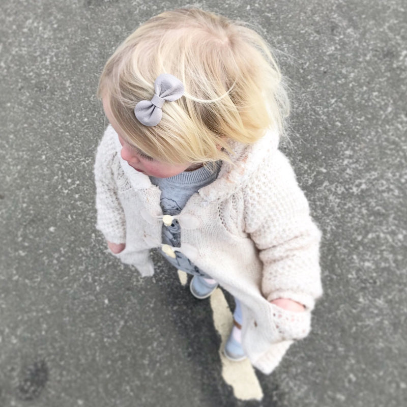 Baby or Toddler neutral set of leather bow hair clips, in pretty neutral colours, Baby Hair Accessories, Baby Hair Clips, Toddler Hair Bows, Leather Bows, rainbow hair clips, rainbow hair bows, neutral leather bows, neutral hair bow clips, neutral rainbow hair clip gift, neutral rainbow gifts for girls