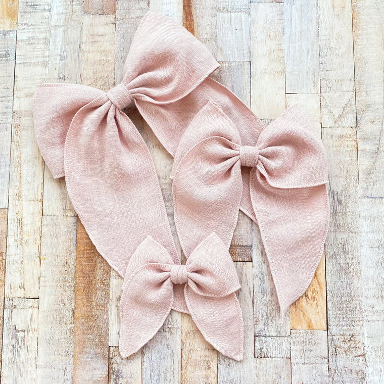 Prairie Bow Linen / POWDER